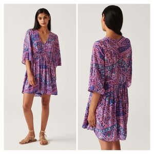 Ba&sh Fleur Boho Floral Mini Dress Size S